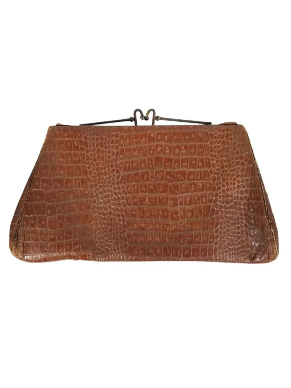 Vintage Faux Reptile Purses 1940s-50s Handbags Imitation Alligator and Crocodile